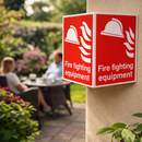 Fire Equipment Projecting Sign – 150mm x 200mm – Rigid Plastic – Indoor/Outdoor