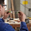 Premium Clear Lens Sports Frame Safety Glasses with Anti-Fog Coating and Flexible Temples for Comfort and Compatibility