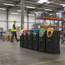 Premium 140 Litre Heavy Duty Recycling Bin with Interconnecting Design for Indoor and Outdoor Use