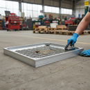 Premium Triple Sealed Aluminium Manhole Cover with Recessed Top for Optimal Blending and Odour Locking | 21mm Tray Depth