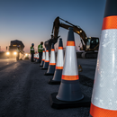 Professional Reflective Traffic Cone Sleeves Replacement - Durable 500mm, 750mm, and 1m Sizes for Enhanced Visibility and Compliance