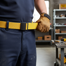 Premium Non-Metal Belt with Stretch Fit and Rubber-Coated Plastic Buckle for Professionals in Transport Industry