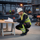 Premium Hi-Vis Trousers with 4-Way Stretch Fabric and Holster Pockets for Comfort and Durability