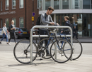 Premium Heavy Duty Reinforced Bike Stand with 50mm Galvanised Steel Construction - Ideal for Secure Locking