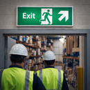 Exit Signs – Arrow Up/Right – Safety Compliance – Indoor Use