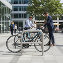 Premium Stainless Steel Bike Stand with Secure Cross Bar for Enhanced Stability and Locking Options
