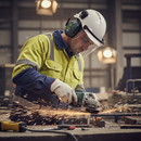 Premium Helmet Mounted Ear Defenders with SNR 26 for Noise Protection in Industrial Applications