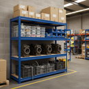 Heavy Duty Industrial Shelving - 1770mm High - Up to 600kg Capacity - Blue