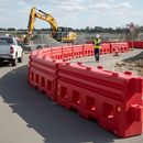 Premium Water Filled Crash Barrier - 50MPH Impact Resistance with Versatile Design