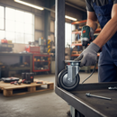 125mm Heavy Duty Swivel Plate Castor with Grey TPR Wheels