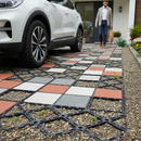 Professional Heavy Duty Paving System with Concrete Inserts for Durable Pathways and Driveways