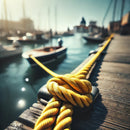 Yellow Polypropylene Rope 6mm x 500m - Strong 3-Strand Twisted Draw Cord for Cable Pulling, Telecom, Industrial, Marine & Outdoor Use - 550kg Strength