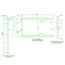 Steel Self-Closing Safety Gate – Adjustable Width, Heavy-Duty Design
