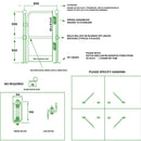 Full-Height Self-Closing Safety Gate – Industrial Access Control
