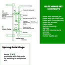 Gate Spring Hinge Set – Self-Closing Mechanism for Safety Gates