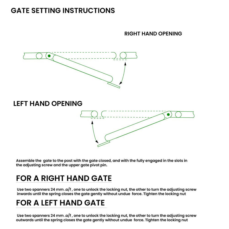 Gate Spring Hinge Set – Self-Closing Mechanism for Safety Gates
