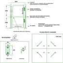 Full-Height Self-Closing Safety Gate – Industrial Access Control