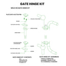 Gate Spring Hinge Set – Self-Closing Mechanism for Safety Gates