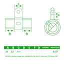 DDA Expanding Fitting – Handrail Connector with Male Lug