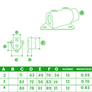 Structural Side Palm Fix – Flush Wall Mount, 33.7mm to 48.3mm Tube