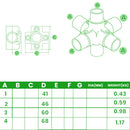 Premium 4 Way Cross Clamp – 90° Handrail Fitting for 26.9mm to 48.3mm Tube