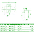 Railing Side Support – Wall Mount Clamp for 33.7mm to 48.3mm Tube