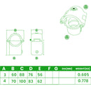 Retro Fit Clamp-On Tee – 90° Bolt-On Joint, 42.4mm & 48.3mm Tube