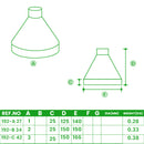 Base Weather Flange – Waterproof Cowl for 33.7mm to 48.3mm Tube