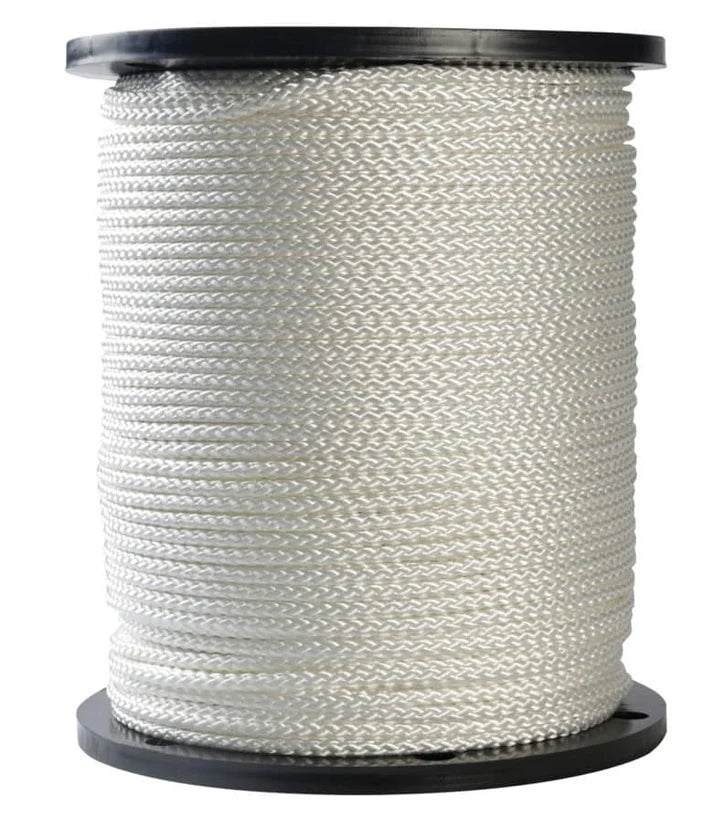 Polypropylene Rope 6mm x 500m White – Strong 3-Strand Draw Cord for Cable Pulling, Industrial, Agricultural & Marine Use – Rot & Chemical Resistant