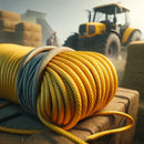 Yellow Polypropylene Rope 6mm x 500m - Strong 3-Strand Twisted Draw Cord for Cable Pulling, Telecom, Industrial, Marine & Outdoor Use - 550kg Strength
