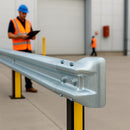 Wing End Terminal – Galvanised Crash Barrier End for Vehicle Safety