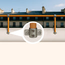 Railing Side Support – Wall Mount Clamp for 33.7mm to 48.3mm Tube