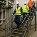 Self-Colour Open Mesh Flooring – Mild Steel Grating for Walkways