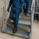 Stair Tread End Plates – Steel Fixing Brackets for Open Mesh Treads