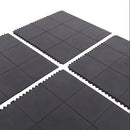Interlocking Solid Top Abrasive Anti-Fatigue Matting
