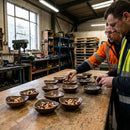 Triangular Bowls – 153mm – Vintage Copper | Durable Stoneware | Commercial – Indoor