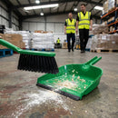 Dustpan & Brush Set – Green – Durable Plastic | Lightweight – Domestic Use