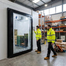 Complete Door Assembly – Black – Durable Material | Standard Thickness | Commercial Grade – Indoor/Outdoor