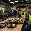 Walled Plates – 260mm Iron Black – Unique Reactive Glaze – Restaurant & Catering