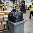 Light Duty Bin Bags – 40L Black – Recycled Polythene – Office & Kitchen Waste