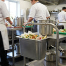 Hanging Refuse Collector – Stainless Steel Wire Frame & 1/3 Gastronorm Container – Commercial Kitchen Waste
