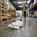 Microfibre Mop Head – 150g Red Stripe – Lightweight & Color-Coded – Commercial Cleaning