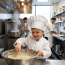 Children's Chef Hat – White – Lightweight Polycotton, Adjustable Fit – Kitchen & Cooking