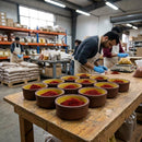 Spice Saffron Bowls – 120x54mm – Durable Ceramic | 12 Pack – Domestic Use