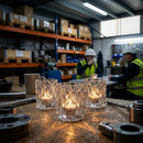 Tealight Holders – 70x75mm – Glass | 6 Pack – Indoor Use