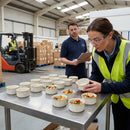 Ceramic Ramekins – 70mm Barley White – Super Vitrified, Hand-Painted Rim – Commercial Use