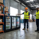 Beer Cooler Triple Sliding Door – 900mm – 330L Capacity – Commercial Bar Use
