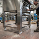 Mobile Pizza Oven Stand – Stainless Steel – Braked Castors – Commercial Kitchen Use