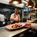 Chefs Oblong Plates – 355x189mm Lavender – Handpainted Stoneware – Restaurant & Catering