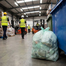 Medium Duty Bin Bags – Green 80Ltr – 100% Recycled Polythene, 10kg Capacity – Commercial & Public Area Waste